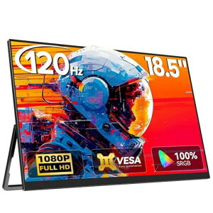 18.5�C���`120Hz���o�C�����j�^�[Newsoul�|�[�^�u���f�B�X�v���C�Q�[�~���O���j�^�[FHD1080P100%SRGBVESA�Ή������X�s�[�J�[����TYPE-C/HDMI�ڑ��T�u���j�^�[�����^�у��j�^�[