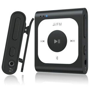 AGPTEKMP3�v���[���[�N���b�v��64GBBluetooth5.1�Ή���e�ʉ��y�v���[���[���X���X�T�E���hFM���W�IType-C�}���[�d�u���[�g�D�[�X�v���[���[���^���y��30g