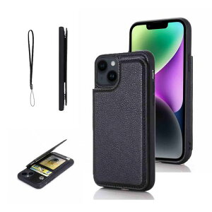 �yOULO1�ziPhone11PROMAX6.7inch�p�P�[�X���U�[�l�C�J�[�h���[�X�}�z�P�[�X�ϏՌ��y�ʃX�^���h�@�\�����w��IC�J�[�h����蒠�^���z�^�J�o�[(�u���b�N)�A�C�t�H�[��11PROMAX