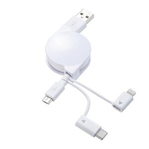 �T�����T�v���C(Sanwa Supply) ���C�g�j���O�ETypeC�EmicroB �����USB 3in1 �P�[�u�� 0.8m KB-IPLTM08KW