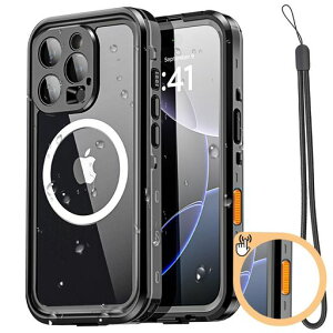 AICase�h���P�[�XiPhone16Pro�Ή�MagSafe�h��A�h�o�A�ϏՌ��AIP68�F��S�g�ی슮�S�������J�o�[�u���b�N