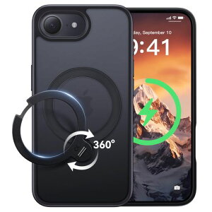 �y2026�ō�����&��_360�x��]�zCASEKOOiPhone16e�p�P�[�X�ČRMIL�K�i�ϏՌ�MagSafe�Ή����ϋv���y���c�����E�p�x���R�����z�}���[�d�Ή��w��h�~/�}�b�g�d�グ/���ϖh�~/�������������̓��b�v�c