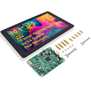 SunFounder�ŐV10�C���`DIY�^�b�`�X�N���[���I�[���C�������\�����[�V����(RaspberryPi5�Ή�)IPSHD1280x800
