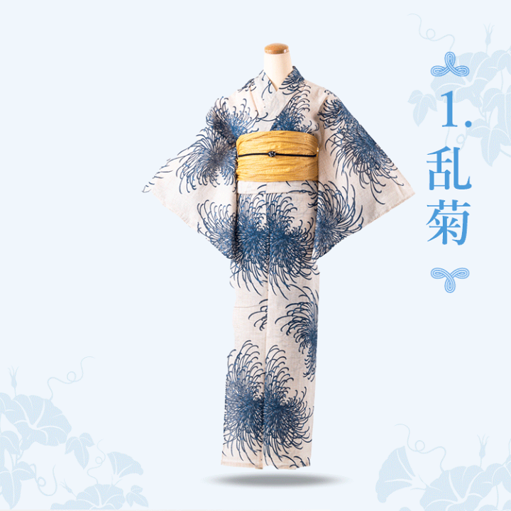 新品・未使用　大人浴衣　綿麻生地　単品　国産生地使用　 F(L)寸 楽天市場】【単品】女性用浴衣 レディース 生成地に波柄琉金 綿