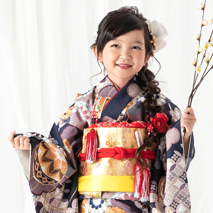 楽天市場】七五三 着物 7歳 四つ身セット(結び帯セット) 女の子 16点 