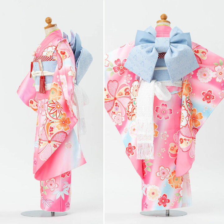 楽天市場】七五三 着物 7歳 四つ身 単品 女の子着付けマニュアル付き 