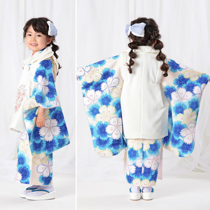 楽天市場】七五三 着物 3歳 被布セット 女の子6点フルセット 着付け  