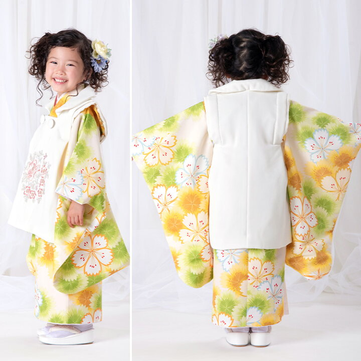 楽天市場】七五三 着物 3歳 三つ身 単品 女の子着付けマニュアル付き  