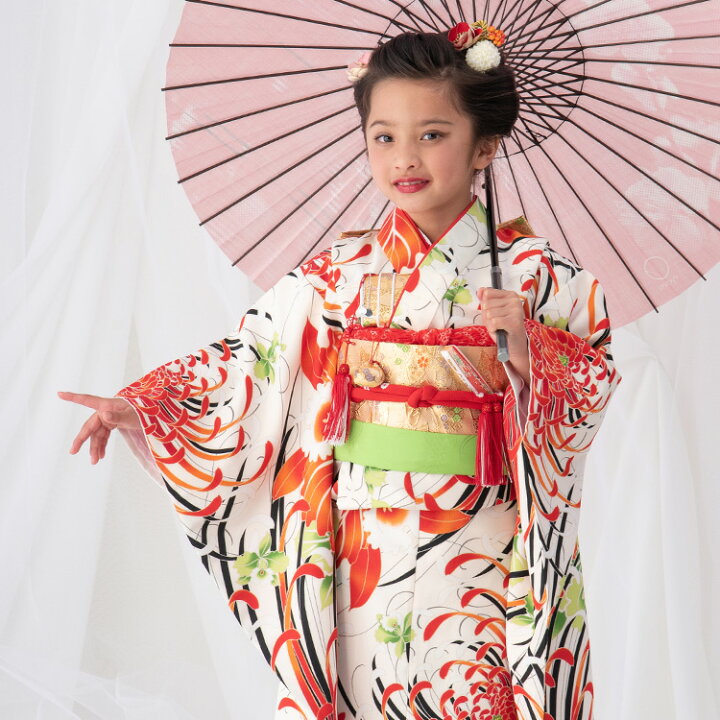 楽天市場】七五三 着物 7歳 四つ身セット(結び帯セット) 女の子 16点  