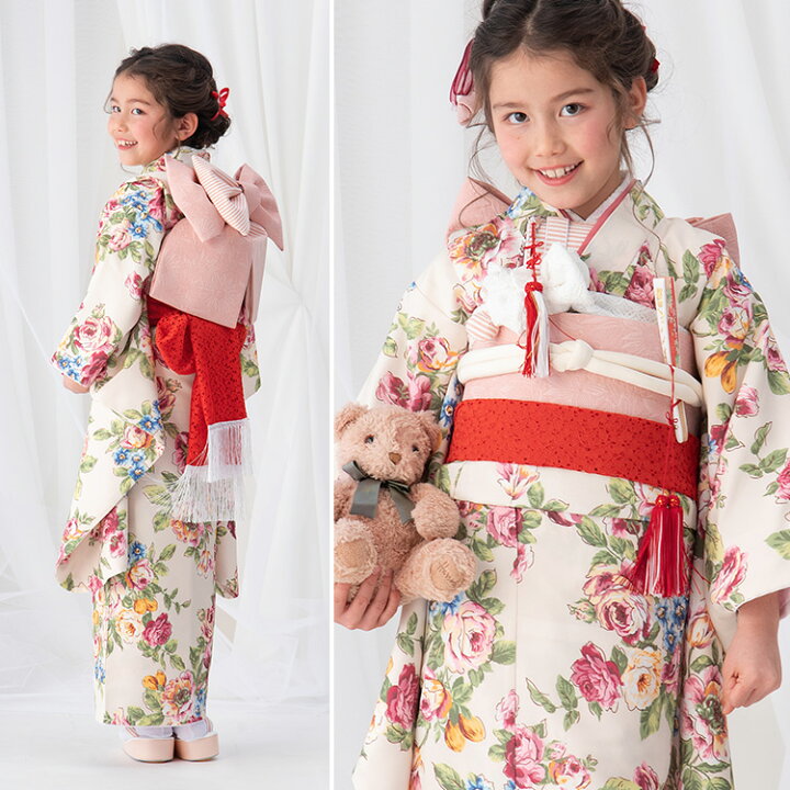 楽天市場】七五三 着物 7歳 四つ身 単品 女の子着付けマニュアル付き 