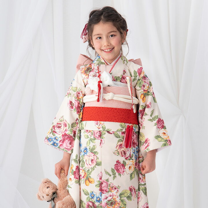 楽天市場】七五三 着物 7歳 四つ身 単品 女の子着付けマニュアル付き  