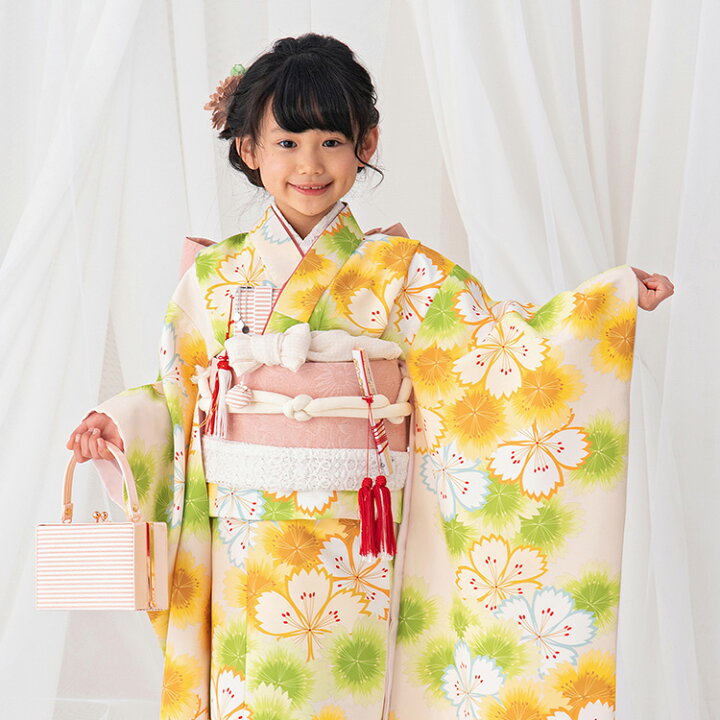 楽天市場】【レンタル】七五三 着物 7歳 四つ身セット(結び帯セット 