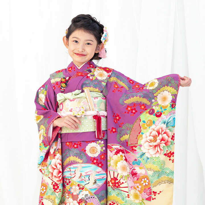 楽天市場】【レンタル】七五三 着物 7歳 四つ身セット(結び帯セット 