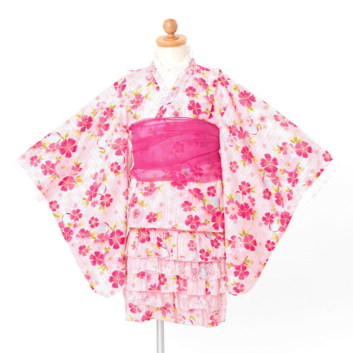 楽天市場】子供用浴衣ドレス ワンピースタイプ 3点セット 女の子 100  