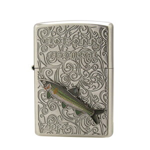Zippo Wb|[ ICC^[ A   re[W tBbV^ Vintage Cloisonne Fish Metal