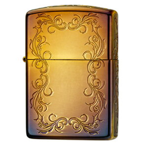 Zippo ジッポー オイルライター アーマー 5Fアラベスク アンティーク エッチング アンティーク加工