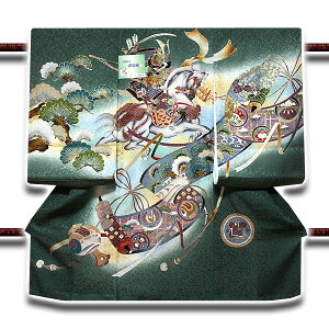 【最高級】「戦国武将 武田信玄」 染め分けボカシ 男児 七五三 正絹 祝着物