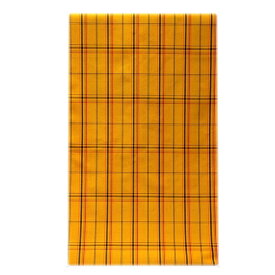 「日本製」 格子柄 オシャレな 黄八 アンサンブル 羽織 着物 正絹 紬