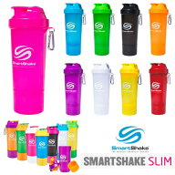 スマートシェイク スリム プロテインシェイカー かわいい ボトル SmartShake Slim 500ml おしゃれ ジム …
