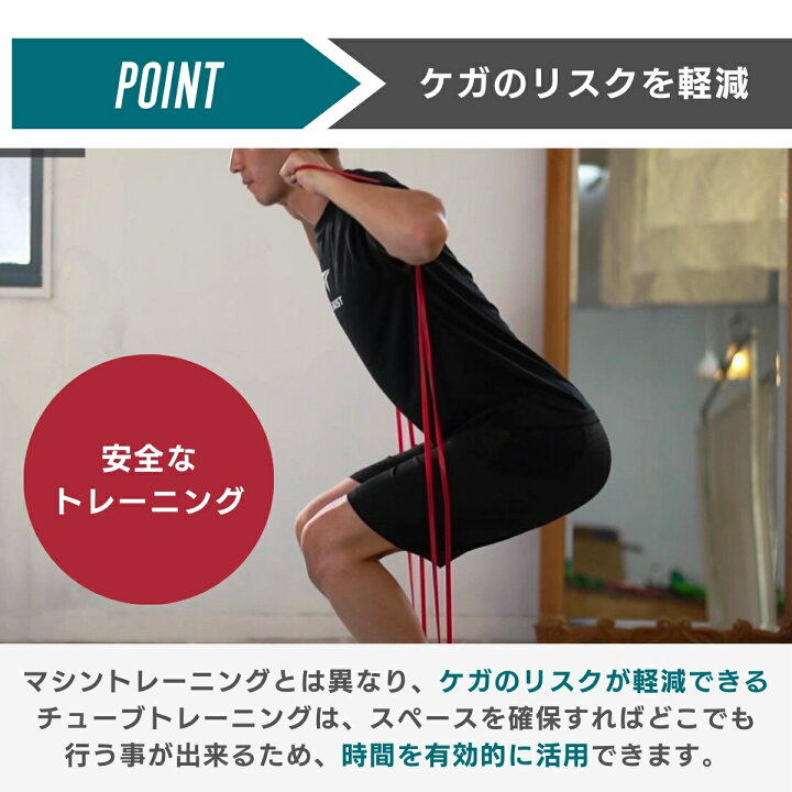 楽天市場 Sale 楽天1位6冠 トレーニングチューブ 筋トレ 懸垂 エクササイズバンド 強度別 ゴムチューブ 4本セット レジスタンスバンド フィットネス Breakist Breakist 楽天市場店