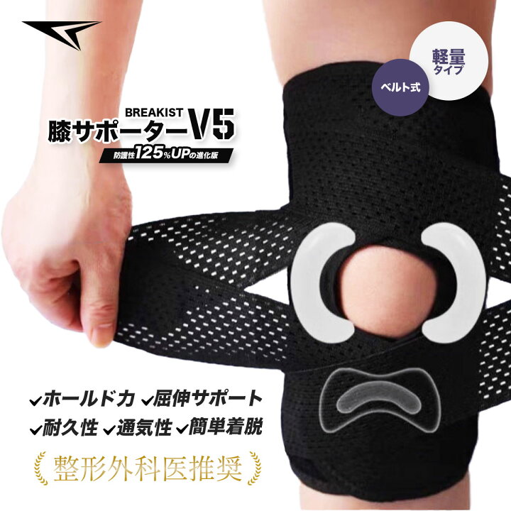楽天市場】【2個目40％オフ】膝サポーター スポーツ メッシュベルト V 