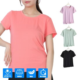 【20時〜15％オフ】スポーツ Tシャツ レディース ランニン ヨガウェア ピラティス 秋 冬 半袖 速乾 無地 ストレッチ スポーツウェア ランニングウェア 【GPR】