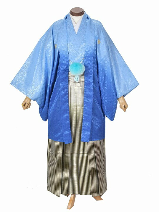 楽天市場 レンタル 男袴 メンズ袴 紋付袴 成人式袴 卒業式袴 結婚式袴 紋付袴 男性袴 フルセットレンタル 青 送料無料 160 170 足袋プレゼント かっこいい 目立つ レンタル衣裳京なごみ楽天市場店