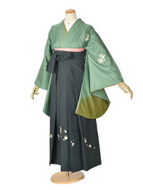 【レンタル】袴 レンタル 卒業袴レンタル 袴セット 卒業式 女袴 先生袴 小学生 大学 短大 専門学校 貸衣裳 フルセット 卒業式袴 緑 155cm~160cm 人気 新品足袋プレゼント かわいい 前撮り 晴れ着 お祝い着 素敵な袴 安心 特別な 往復送料無料 華やか 鮮やか きれい