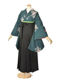 【レンタル】 袴 レンタル 卒業袴レンタル 袴セット 卒業式 女袴 先生袴 小学生 大学 短大 専門学校 貸衣裳 フルセット 卒業式袴 緑 おしゃれ袴 黒 155cm~160cm 人気 新品足袋プレゼント かわいい 前撮り 晴れ着 お祝い着 素敵な袴 安心 特別な 往復送料無料 華やか