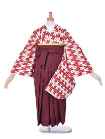 【レンタル】小学生袴 レンタル 格安 安心のフルセットレンタル 赤 矢羽 古典 袴 143cm〜148cm 小学生卒業袴 袴レンタル 卒業式 子供着物 お姉さんになる日の袴 小学校 ジュニア キッズ 前撮り 七五三 姉妹 子供 貸衣裳 安心のフルセット 13歳詣り 10才着物