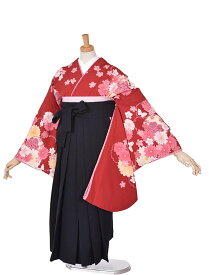 【レンタル】小学生袴 レンタル 赤 蝶 ちりめん 可愛い ハーフ成人式 フルセットレンタル 143cm〜148cm 小学生卒業袴 袴レンタル 卒業式 子供着物 小学校 ジュニア キッズ 新品足袋プレゼント 成長を祝う特別な晴れ姿 前撮り 七五三 姉妹 子供 貸衣裳 13歳詣り 10才着物