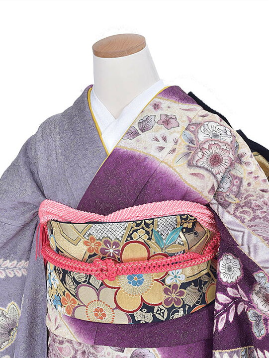 楽天市場】【レンタル】振袖 成人式 結納 13号〜17号 紫辻が花 