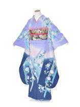 楽天市場】振袖 辻が花（カラーパープル）（着物セット｜和服 