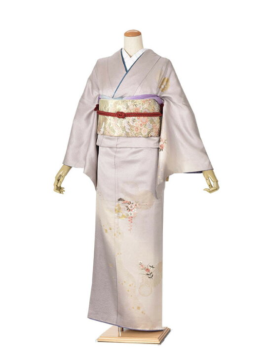 楽天市場 レンタル 訪問着 グレー着物 結婚式 入学式 卒業式 およばれ 式典着物 正絹 ママ着物 お茶会 正絹着物 七五三ママ着物 フルセットレンタル レンタル衣裳京なごみ楽天市場店