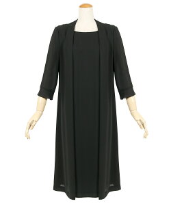 【ウォッシャブル】前開き喪服ブラックフォーマル夏用洗えるレディース女性大きいサイズワンピース【礼服】【喪服夏】【ブラックフォーマルスーツ】【サマーフォーマル】【冠婚葬祭スーツ】体型カバーゆったりt286(9号・11号・13号・15号・17号)