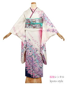 【レンタル】振袖 レンタル 成人式 小さめサイズ セット [小柄] 貸衣装 貸衣裳 成人式 結婚式 卒業式 結納 お正月 初詣 着物 レンタル 振袖 着物 レンタル 白 フルレンタル 女性 レディース 小さいサイズ　プチサイズ 振り袖【往復送料無料】72052