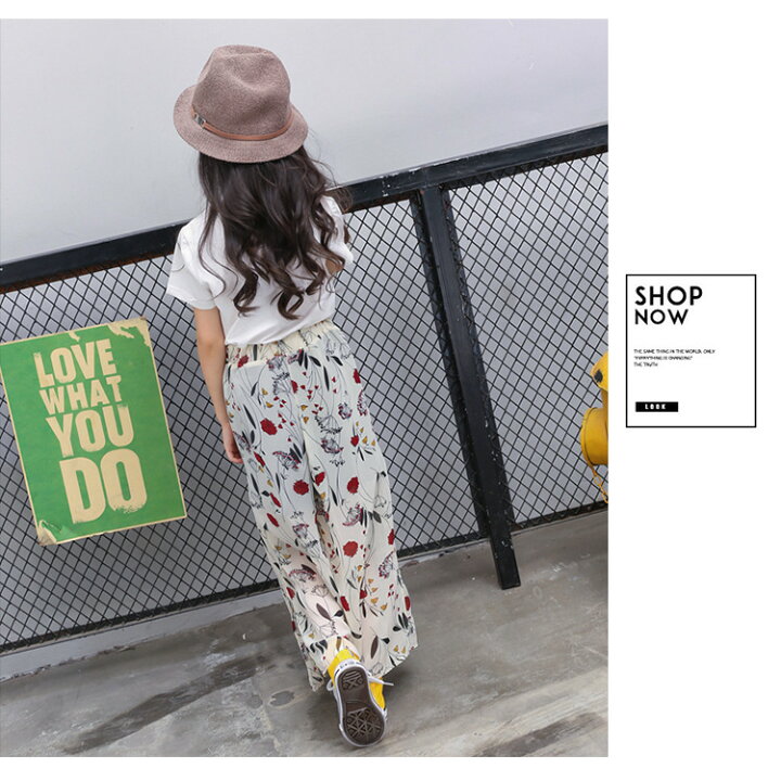 楽天市場 子供服春夏着 女の子 ２点セットファッション感 半袖上品 アルファベットtシャツ 花柄ロングパンツキッズ 可愛い学生服 韓国風tシャツトップス お嬢様風 京プランshop