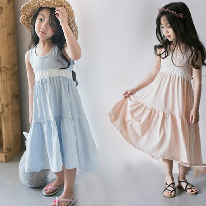 楽天市場 子供服 女の子 ワンピースドレス ワンピース 女の子 マキシ丈 ロング ジャンパー デニム サロペット 超可愛い 春夏秋 韓国 子供服 キッズ おしゃれ お出かけ 京プランshop