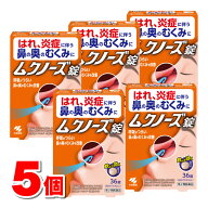 【第2類医薬品】 小林製薬 ムクノーズ錠 36錠　×5個 【セルフメディケーション税制対象商品】 ★