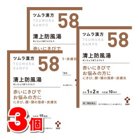 【第2類医薬品】 ツムラ ツムラ漢方58 清上防風湯エキス顆粒 20包　×3個