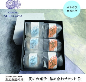 【夏の和菓子詰め合わせセットD】白貼り箱　和菓子 焼き菓子 ギフト 京都 老舗 手提げ袋付き 紅 抹茶 栗 お取り寄せ おもてなし おもたせ お茶請け あられ おかき わらび餅 個包装 お中元 夏ギフト 冬ギフト 敬老の日 内祝 御祝 御供 法事 仏事 手土産 お菓子 贈り物 進物
