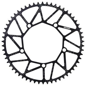 ワイドナローチェーンリング 自転車チェーンホイール 自転車チェーンリング 50/52/54/56 / 58T 130BCD自転車シングルスピードチェーンリング 自転車ロード バイクマウンテン (58T)