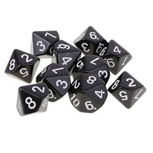 10 ʑ̃_CX D10TCR 10ʃ_CX Dungeons and Dragons ADNDA TRPGA MTGȂǃe[uQ[p (ubN)
