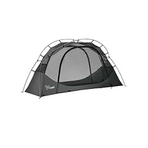 ソロテント 1-2人用 キャンプテント 自立式 コットテント TC 通気 防風 軽量 簡易テント 黒 (インナーだけ)