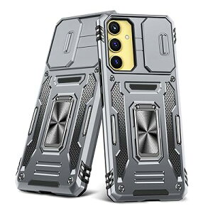Galaxy S24 Plus �p�P�[�X �����O�t�� �X���C�h���J�����J�o�[ �ϏՌ� �X�^���h�@�\ �ԍڃz���_�[ �����Y�ی� �M�����N�V�[ S24�v���X �p�J�o�[ PC TPU�o���p�[ �h�o �l�C �����h�~ ����~�� �w��h