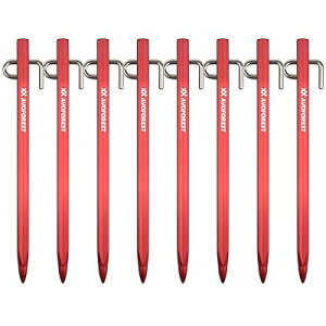 【業界初】 鍛造ペグ アルミ製 ペグ 20cm/30cm 4本/8本セット 一体成型 ステンレス製フック テントペグ 超軽量 高強度 錆びにくい テント用 タープ用 アウトドア/キャンプ 用品 岩場 砂浜 砂利