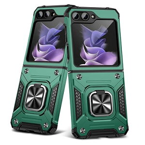 Galaxy Z Flip5 �p�P�[�X �����O�t���J�o�[ �ϏՌ� �X�^���h�@�\ �ԍڃz���_�[ �����Y�ی� �M�����N�V�[ Z �t���b�v5 �p�X�}�z�P�[�X PC TPU�o���p�[ �h�o �l�C �����h�~ ����~�� �w��h�~ �g�уJ