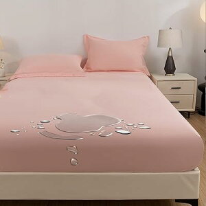 ボックスシーツ 防水シーツ シングル ?面完全防水 マットレスカバー 通気性 洗える 介護用 柔らかい 肌触り 洗える 吸湿速乾 着脱簡単 防水ベッドカバー 安眠 無地 防ダニ オールシーズン(