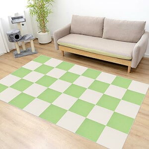 タイルカーペット 二層構造ボリューム ジョイントマット 厚手5mm 30×30cm 20枚 犬 すべり止めマット ハサミでカット可 フロアマット ずれない 洗える 床保護 保温 設置簡単 床暖房対応 子供や