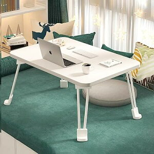 折り畳みテーブル ローテーブル 折りたたみ 机 折り畳み 折りたたみテーブル 一人暮らし 勉強 オフィス ミニテーブル 折り畳み スペースを節約 組み立て不要 ライ (白, M(60*40*30CM))